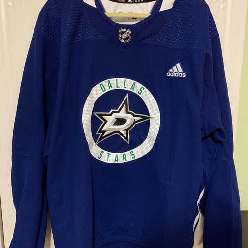 NWT Dallas Stars Blue Adidas NHL Pro Practice Jersey