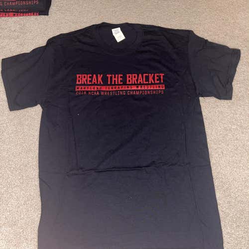 NWOT Maryland Wrestling 2018 Big Ten Championships Shirt Men’s Size Medium Black