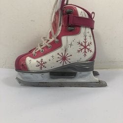 Used Reebok Glitter Girl Junior 01 Ice Skates Soft Boot Skates