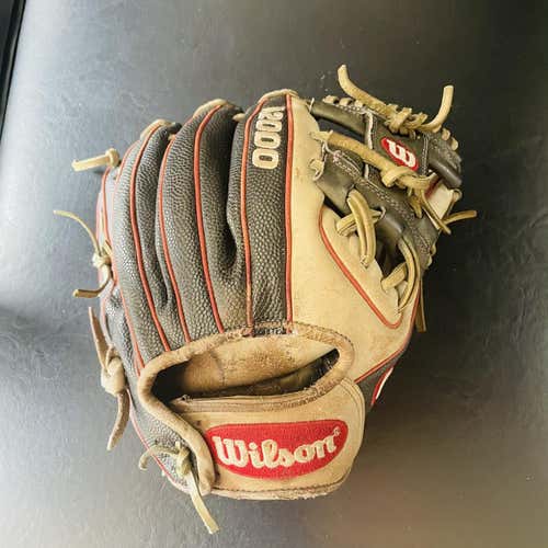 Black High School/College Infield A2000 11.5" Baseball Glove