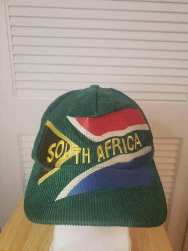Vintage South Africa Cricket Corduroy Snapback Hat