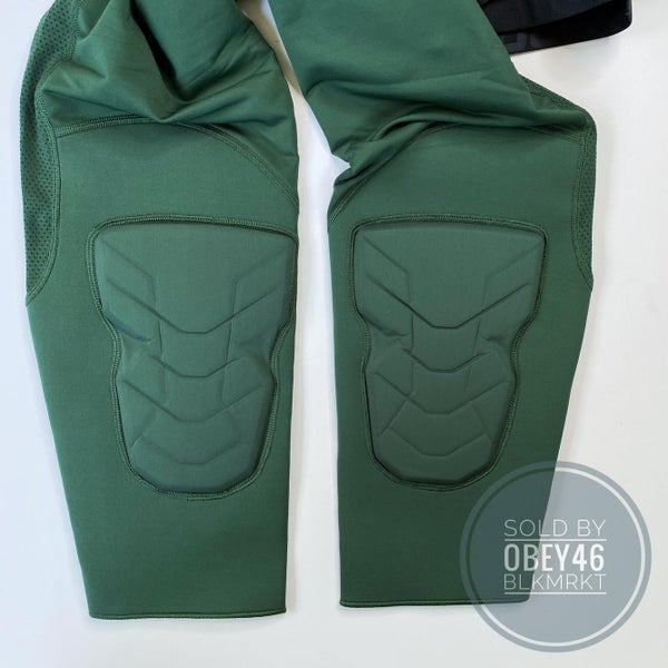 NIKE NBA PRO HYPERSTRONG PADDED TIGHTS PANTS 3/4 GREEN
