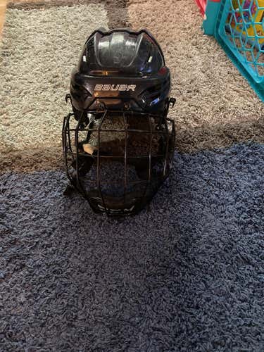 Blue Used Small Bauer Re-Akt 150 Helmet