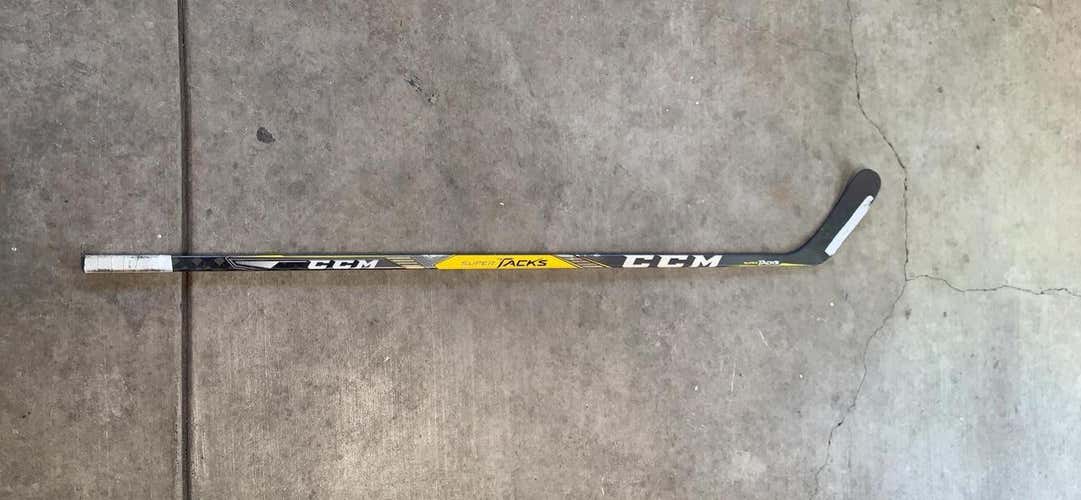 Used Left Handed Super Tacks  Pro Stock Hockey Stick