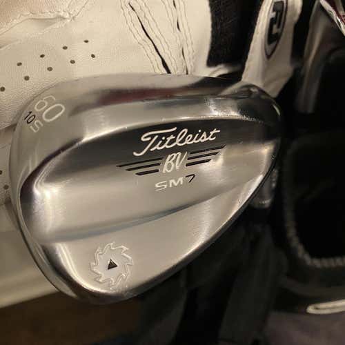 Men's Right Handed Vokey SM7 Tour Chrome Wedge Flex Steel Shaft Wedge