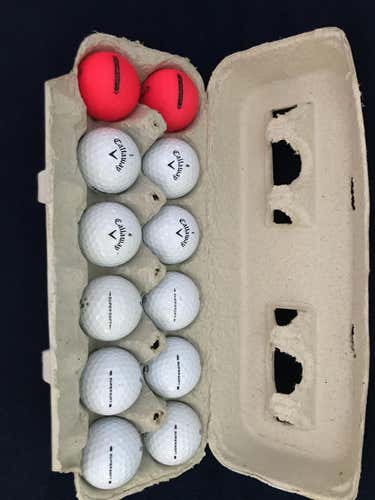 White Used Callaway Supersoft Balls 12 Pack (1 Dozen)