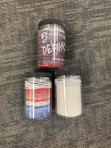 3 Defiance Goalie Mesh Kit (White, USA, and Black Striker) for @Laxn16