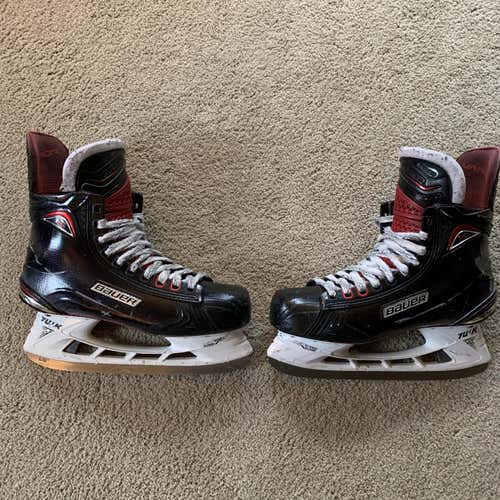Senior Bauer Vapor 1X 2.0 Regular Width  Size 9.5 Hockey Skates