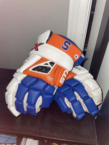 Used STX Cell II 13" Lacrosse Gloves