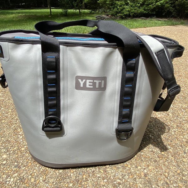 YETI Hopper Two 40 Portable Cooler, Fog Gray / Tahoe Blue