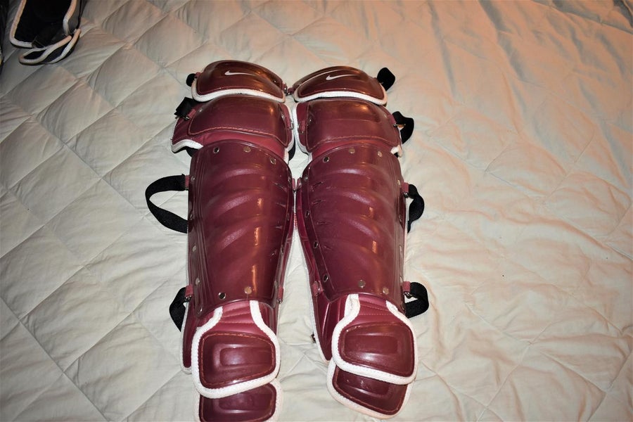 Nike Pro Gold Catcher's Leg Guards, 16 Inches - Top Condition!