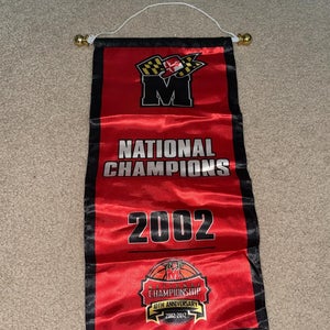 New University of Maryland Basketball 2002 National Champions Giveaway Mini Banner