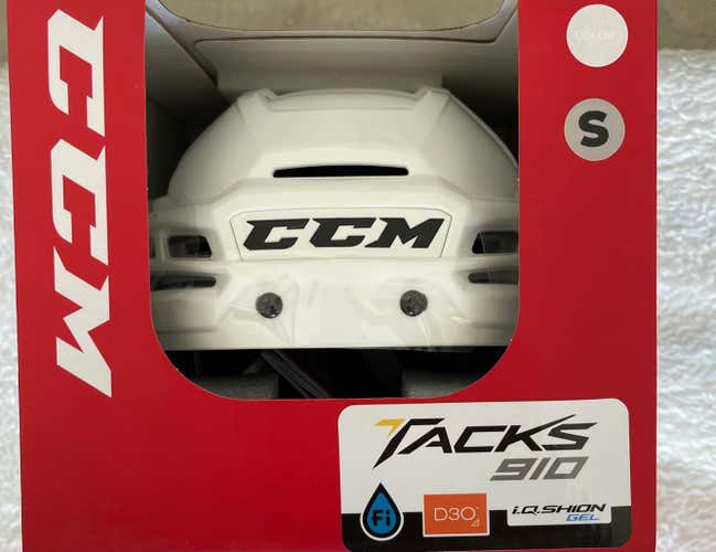 CCM Tacks 910 Helmet Pro Stock Small White