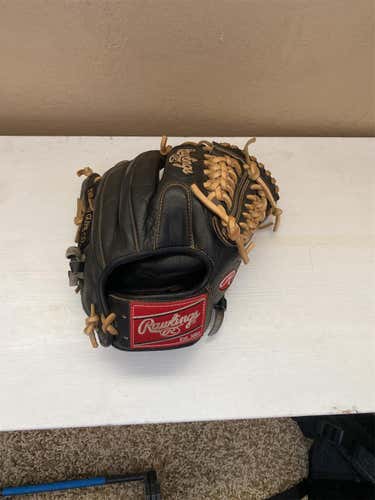 Black Used Right Hand Throw Heart of the Hide 11.5" Baseball Glove