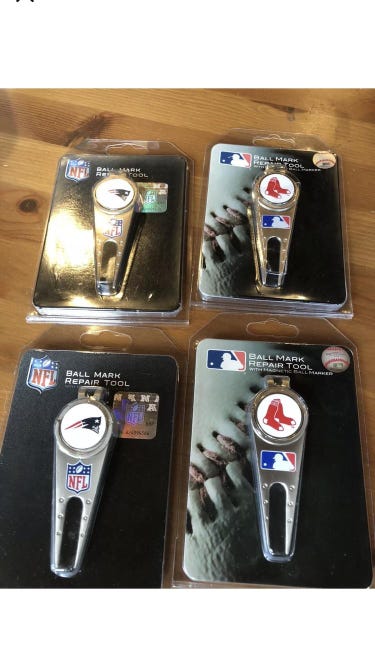 McArthur Red Sox And Patriots Divot Tools. Lot Of 4. $80 Retail. Brand New.