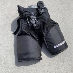 Black Used Junior Medium Bauer Nexus Hockey Pants