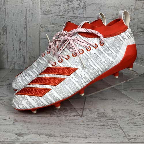 Adidas Adizero 8.0 Football Cleats White Orange