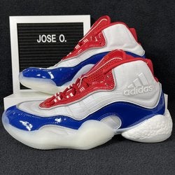 ADIDAS CRAZY BYW ICON 98 SCARLET WHITE ROYAL MENS BASKETBALL SHOES SIZE 8 RED BLUE NEW