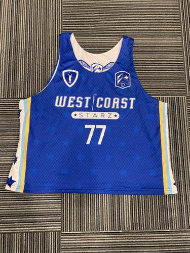 WCS Pinnie, size L, reversible Blue/White