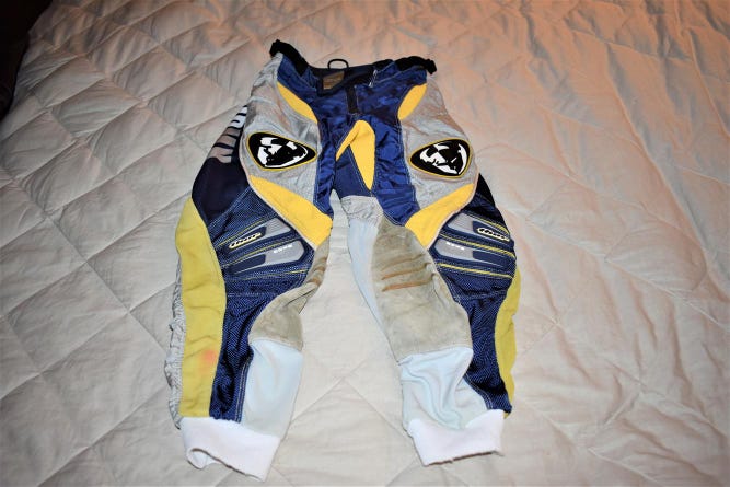 THOR MX CORE 5 Motocross Pants, Blue/Yellow/White, Size 24