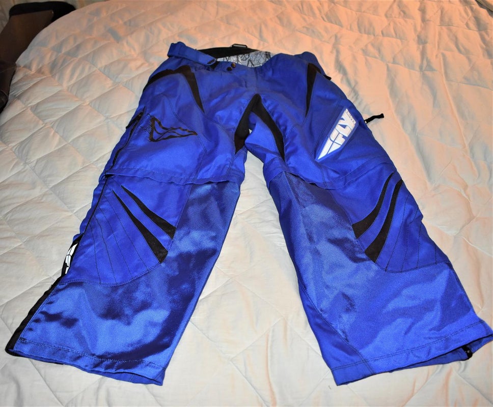 NEW - Fly Free Ride Convertible Motocross Pants, Blue, Size 36