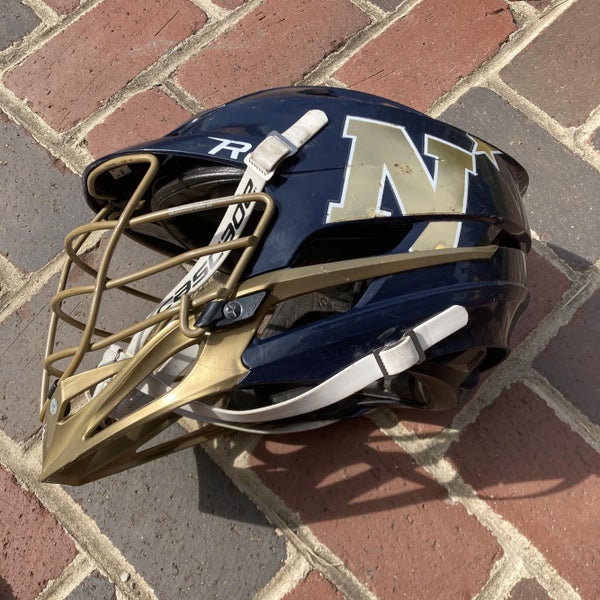 Game Used Naval Academy Cascade R Lacrosse Helmet
