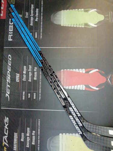 3 Pack | P92M | 70 Flex | New Bauer Nexus Team Hockey Stick LH Toe Pattern Pro Stock