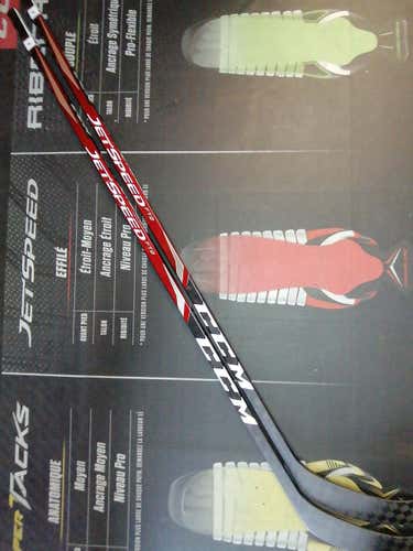 2 Pack | P90M | 90 Flex | New CCM JetSpeed FT2 RH Hockey Stick Toe Pattern Pro Stock