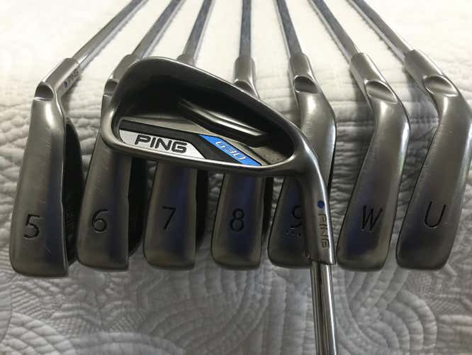 Ping G30 Iron Set Blue Dot 4-9, PW, UW Stiff Flex Steel Shaft
