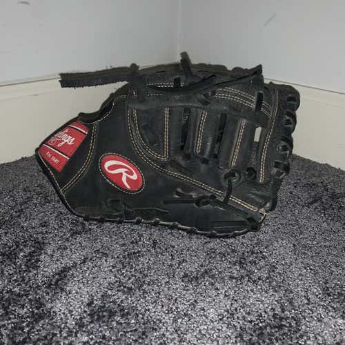 Black Kid Pitch (9YO-13YO) First Base Renegade 11.5" Baseball Glove