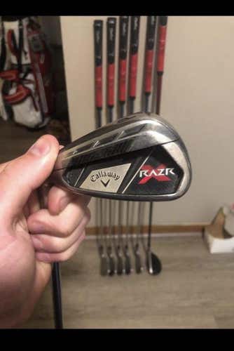 Men's Left Hand Razr X Stiff Flex Graphite/Steel Shaft Iron Set