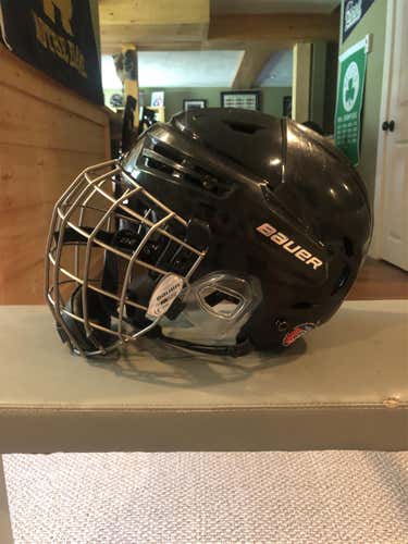 Black Used Medium Bauer Re-Akt Helmet