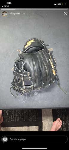 Black High School/College Infield 11.5" Baseball Glove