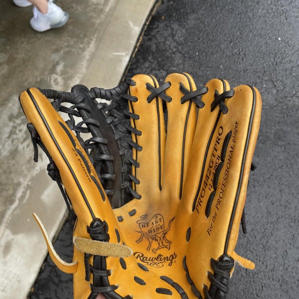 Orange High School/College Outfield Heart of the Hide 12.75" Baseball Glove