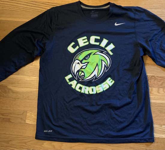 Blue Adult Large Nike Shirt