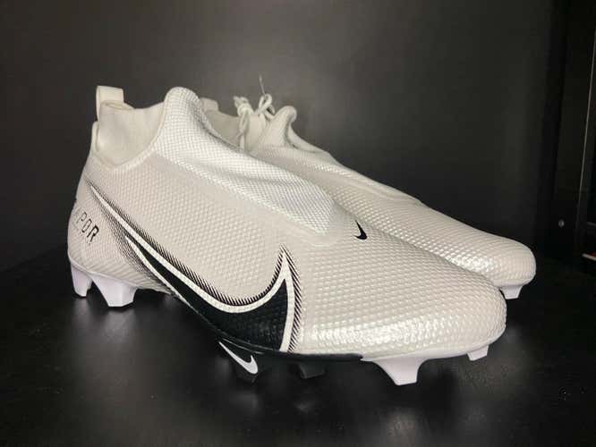 Nike Vapor Edge Pro 360 White Black Football Cleats Size 8