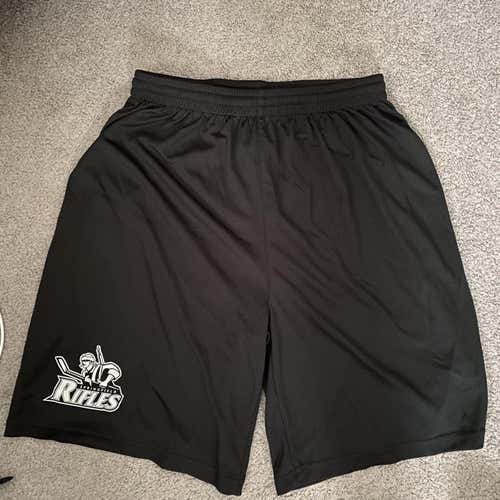 Black Adult Medium Hockey Shorts