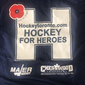 Hockey For Heroes Blue Adult XXL Jersey