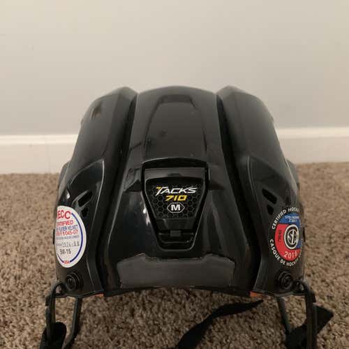 Black New Medium CCM Tacks 710 Helmet