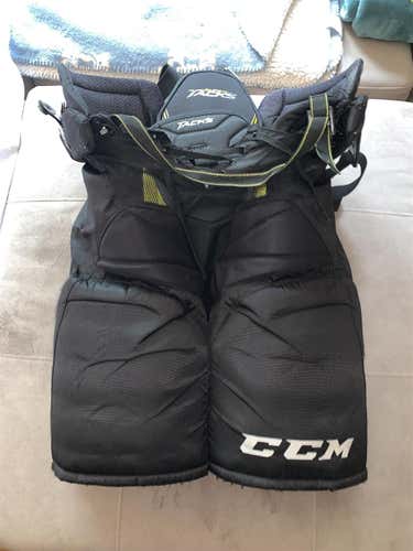 Black Senior Medium CCM Super Tacks  Hockey Pants