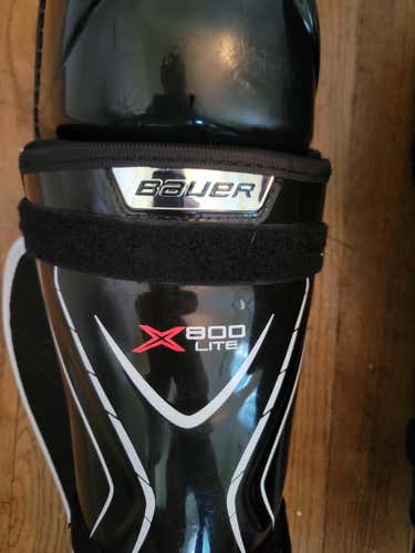 Barely Used SR Bauer Vapor X800 lite Shin Pads 14"