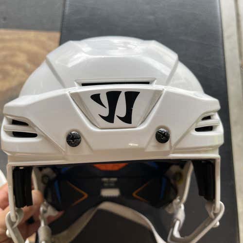 White Used Large Warrior Krown 360  Helmet