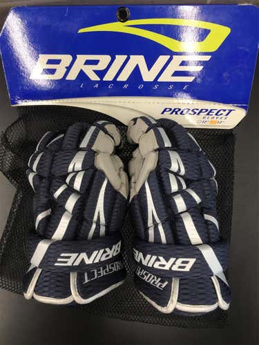Blue New Player's Brine Prospect 13" Lacrosse Gloves