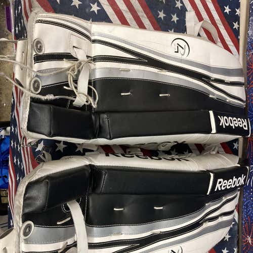 Used White Used 26" Reebok 4K JR Goalie Leg Pads- 163308