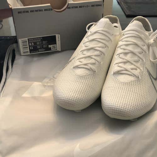 White Unisex Molded Cleats Nike Vapor 13 Elite FG Cleats