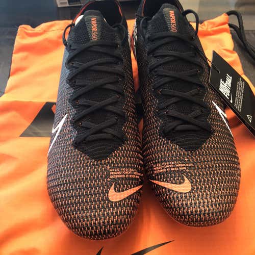 Black Unisex Molded Cleats Nike Vapor 13 Elite FG Cleats