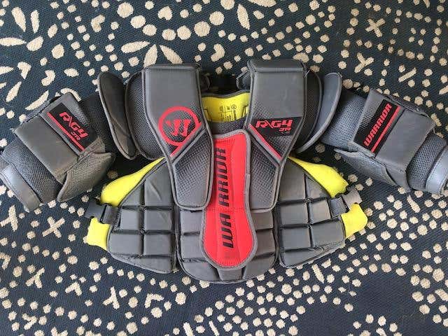 Used Junior Small Warrior Ritual G4 Goalie Chest Protector