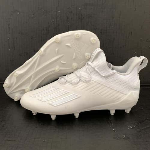 (Size 8.5) Adidas Adizero 5 Star 'Triple White' Lacrosse/Football Cleats