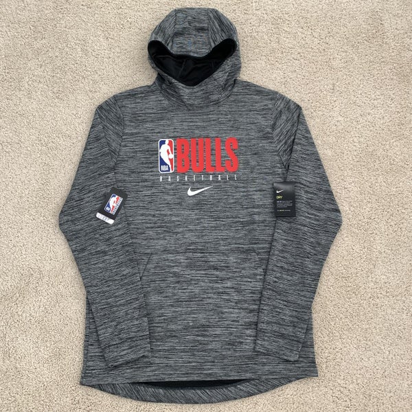 Nike Men's Philadelphia 76ers Grey Dri-Fit Spotlight Pullover Hoodie, Large, Gray