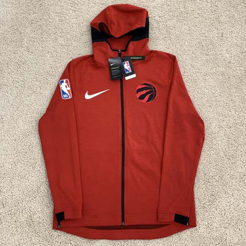 Nike NBA Toronto Raptors Therma Flex Red Showtime Hoodie Men's Size Large (940164-657)
